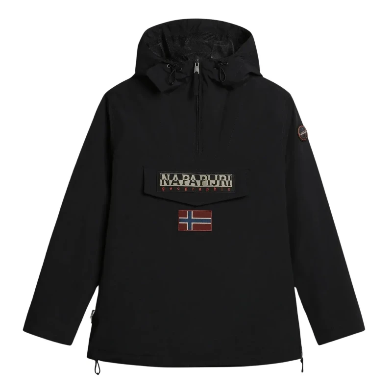 Image of Waterproof jacket for children Napapijri Rainforest Sum 4 Noir Unisex 6 ans