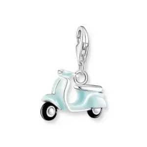Image of THOMAS SABO Silver Mint Green Scooter Charm
