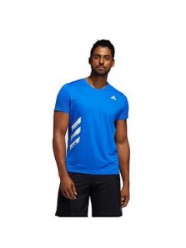 Image of adidas Run It T-Shirt - Blue Size M Men