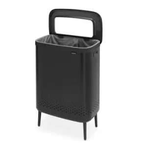 Image of Brabantia Bo Laundry Bin Hi 2x45 Litre Matt Black