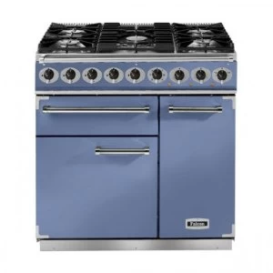 Image of Falcon F900DXDFCANG 80830 90cm Deluxe Dual Fuel Range Cooker - China Blue