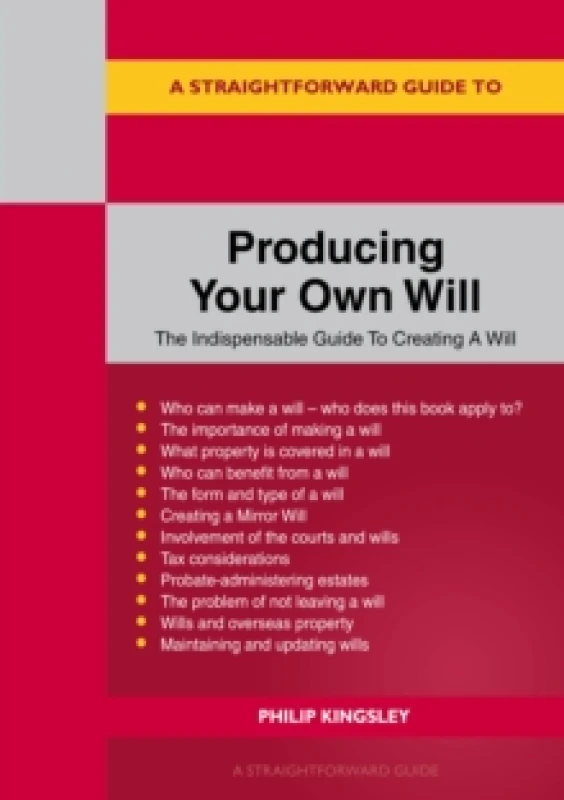 Image of A Straightforward Guide To Producing Your Own Will Paperback / softback