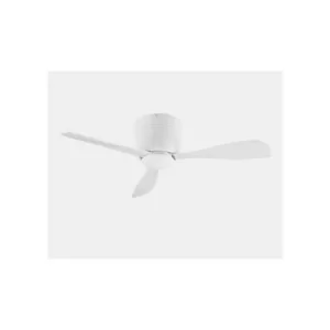 Image of LEDS C4 Bora 988mm 3 Blade 98.8cm Ceiling Fan with LED Light White Small
