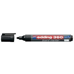 Image of Original Edding 360 Whiteboard Marker Bullet Tip 1.5 3mm Line Black Pack of 10 Whiteboard Markers