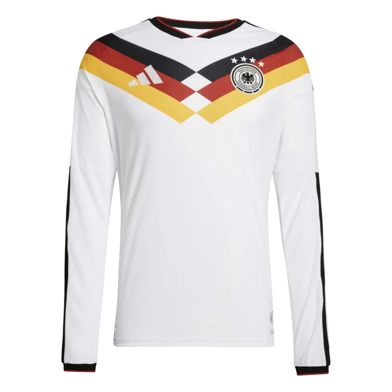 Image of Adidas Germany Authentic Home Long Sleeve Shirt Coupe du Monde 2026 Blanc Male S JM1336
