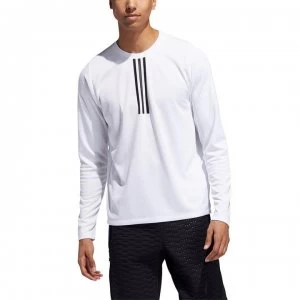 Image of adidas 3 Stripe T Shirt Mens - White