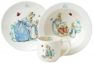 Image of Beatrix Potter Peter Rabbit Three Piece Nursery Set.