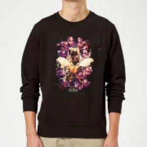 Image of Avengers Endgame Splatter Sweatshirt - Black - XXL