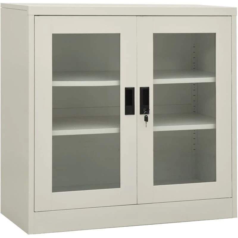 Image of VIDAXL Office Cabinet Light Grey 90x40x90cm Steel Vidaxl 8720286563625