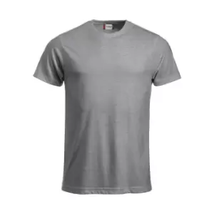 Image of Clique Mens New Classic Melange T-Shirt (M) (Grey Melange)