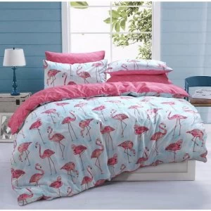 Image of Pieridae Flamingo Reversible Duvet Set