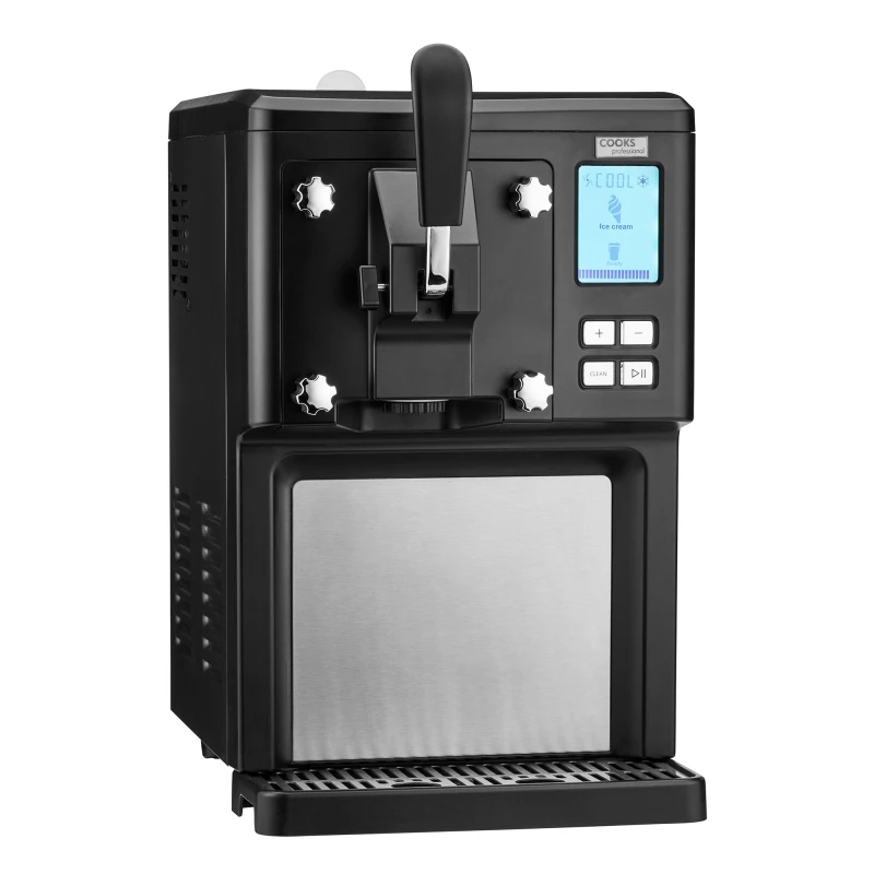 Image of Cooks Professional Digital Luxury Soft Serve Ice Cream Maker Machine 1.5L with Self-Cooling Compressor in Black Unisex