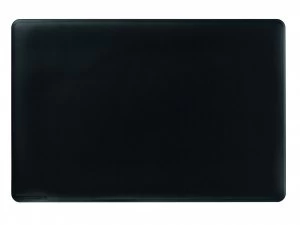 Image of Durable Black Desk Mat With Contoured Edges 400x530mm 710201