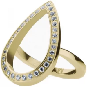 Image of Ladies STORM Gold Plated Elipsia Ring Size P