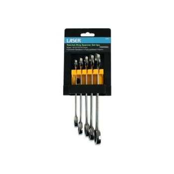 Image of Laser - Ratchet Ring Spanner Set - 5 Piece - 6295