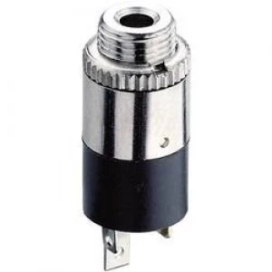 Image of 2.5mm audio jack Socket vertical vertical Number of pins 3 Stereo Black Lumberg KLB 13