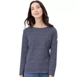 Image of Joules Womens Harbour Classic Boat Neck Long Sleeve Top UK 14- Bust 39.5' (100cm)