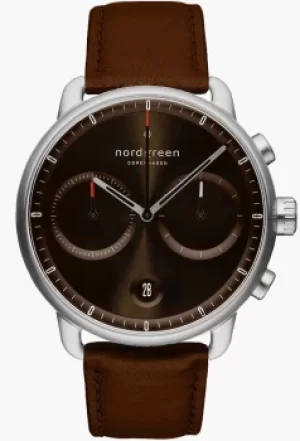 Image of Nordgreen Watch Pioneer Sunray Brown Mens