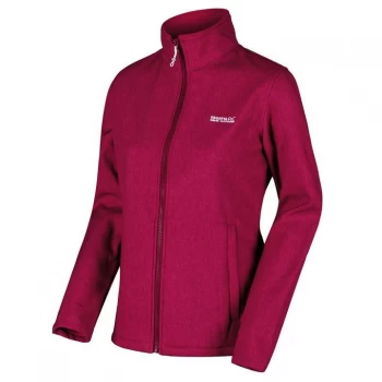 Image of Regatta Connie V Full Zip Softshell Jacket - DkCeriseMarl