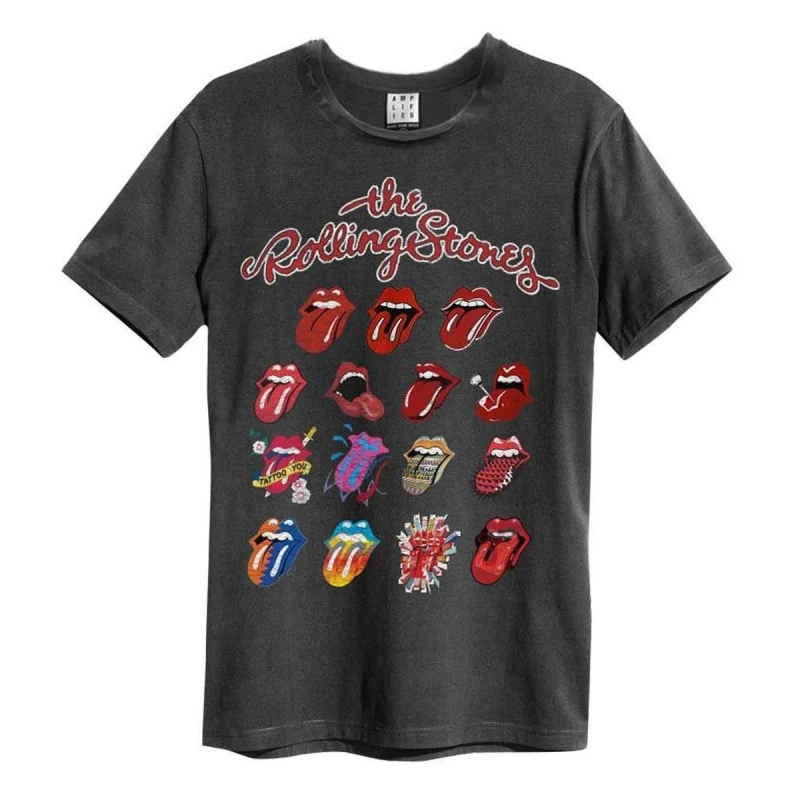 Image of Amplified Amplified Men Evolution The Rolling Stones T-Shirt in Charcoal Size: Small Charcoal S Male 5063470345182