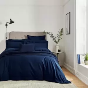 Image of Bedeck of Belfast Vendi 300TC Infused Cotton Duvet Cover - Blue