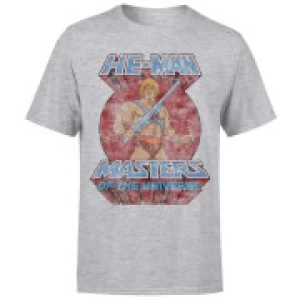 Image of He-Man Distressed Mens T-Shirt - Grey - M