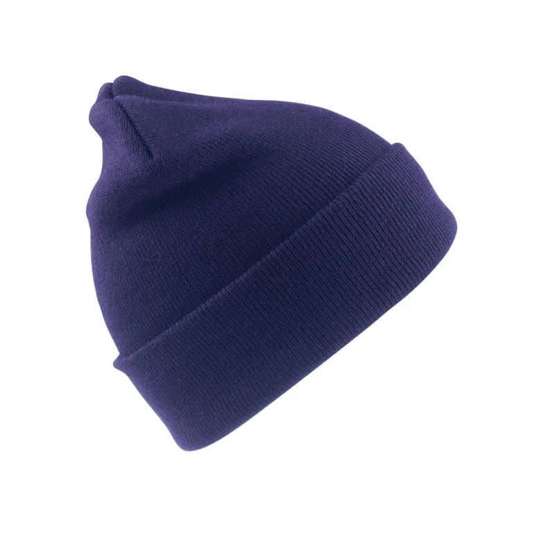Image of Result Wool Ski Hat in Blue Blue Unisex One Size