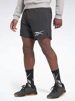 Image of Reebok Strength Graphic 2 Shorts, Black Size M Men