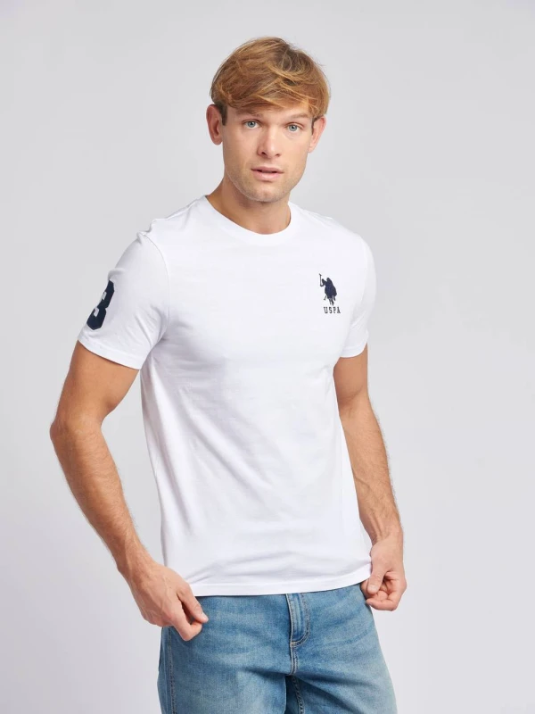 Image of US Polo Assn Player 3 Tee - White White S