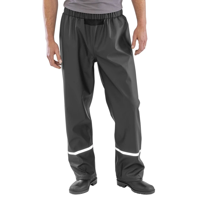 Image of Result Result Men Prism PU Waterproof Trousers in Black Size: Small Black S Male 5063703751865