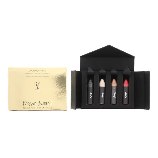 Image of Yves Saint Laurent Couture Chalks 4 Piece Gift Set: Le Rouge Chalk 4.4g - Le Noir Chalk 4.4g - Le Nude Chalk 4.4g - Le Cuivre Chalk 4.4g