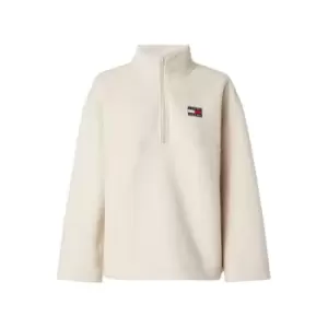 Image of Tommy Jeans Tjw Ovrszd Badge Polar Fleece - Cream