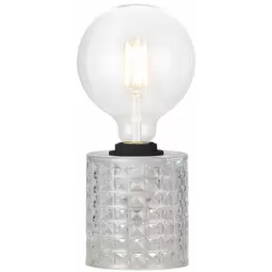 Image of Nordlux Lighting - Nordlux Hollywood Cylindrical Table Lamp Clear Glass, E27