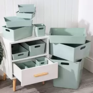 Image of Wham 13 Piece Multi-Size Studio Basket Set - Silver Sage