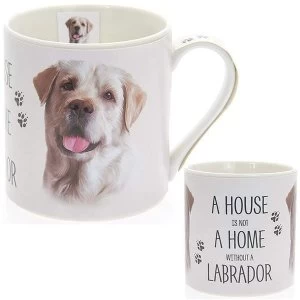 Image of Fine China Golden Labrador Mug By Lesser & Pavey