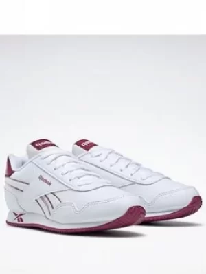 Image of Reebok Royal Classic Jogger 3 Shoes, White/Purple, Size 1