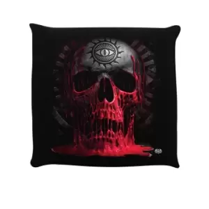 Image of Spiral Bleeding Souls Filled Cushion (One Size) (Black/Red)