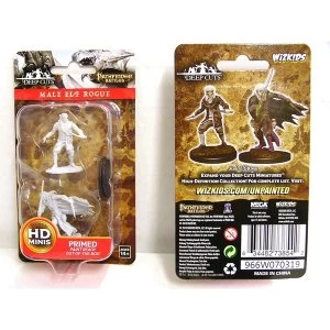 Image of Pathfinder Deep Cuts Unpainted Miniatures Male Elf Rogue