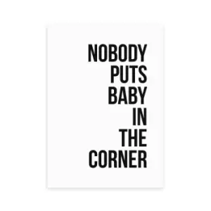 Image of East End Prints Baby in the Corner Print Black/White