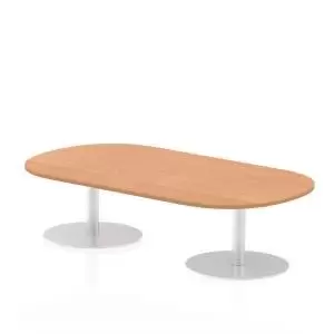 Image of Italia Poseur Boardroom Table 1800 Top 475 High Oak