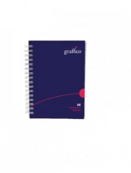 Image of Graffico Twin Wire Board Cover A6 Notebook 160 Pages