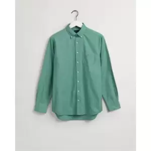 Image of Gant Long Sleeve Oxford Shirt - Green