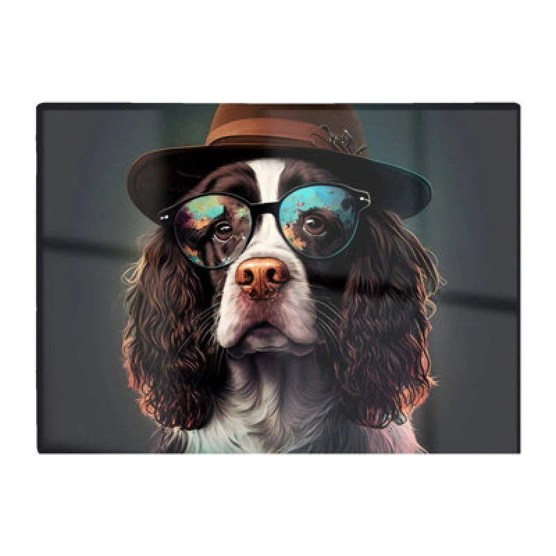 Image of Warren Reed Designer Springer Spaniel Dog Splashart Chopping Board