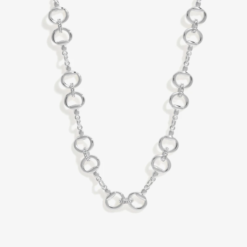 Image of Inicio Inicio Silver Plated Polished Snaffle Necklaces - Gift Pouch Gold