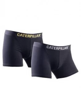 Image of CAT 2 Pack Boxer Shorts - Black, Size S, Men