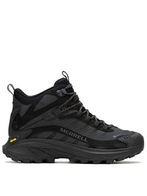 Image of Merrell Moab Speed 2 Mid GTX Mens Black Waterproof Walking Boots - UK 10 Black male ES3754BLK10