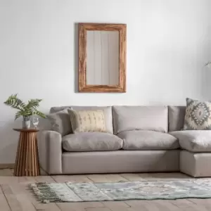 Image of Gallery Interiors Olvir Rectangle Mirror Natural