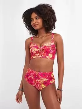 Image of Joe Browns Floral Festival Retro Brief Pink Multi, Pink, Size 10, Women