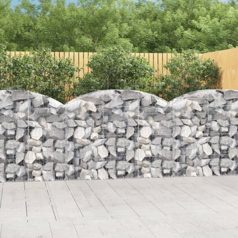 Image of VIDAXL Vidaxl - Arched Gabion Basket 150x50x100/120cm Galvanised Iron 8720845651183