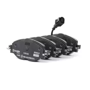 Image of BREMBO Brake pad set XTRA LINE P 85 126X Brake pads,Brake pad set, disc brake VW,AUDI,SKODA,Golf VII Schragheck (5G1, BQ1, BE1, BE2),TIGUAN (5N_)